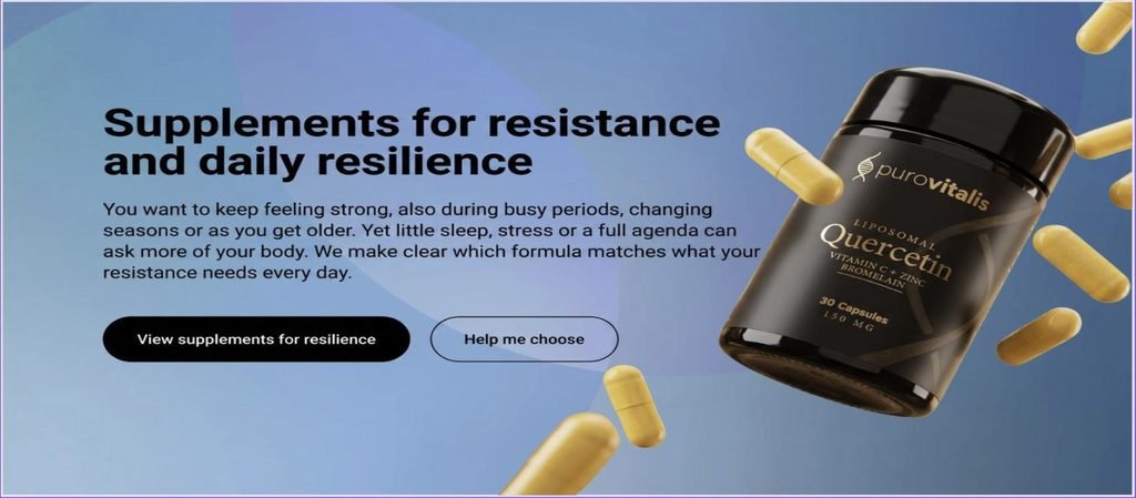 Purovitalis website - Supplements for resistance and daily resilience